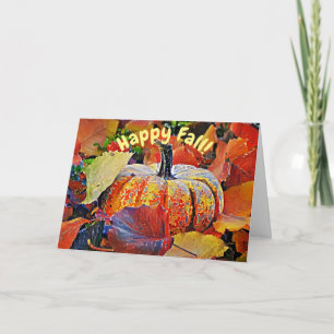Gelukkig Herfst Seizoen Kunstkaart Kaart