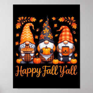 Gelukkig Herfst Yall Kabouter Herfst Dankzegging Poster