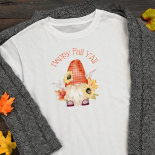 Gelukkig Herfst Y'All Kabouter T-shirt