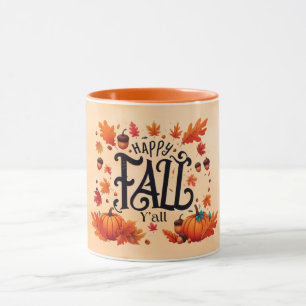 Gelukkig Herfst Y'all klassieker Mok