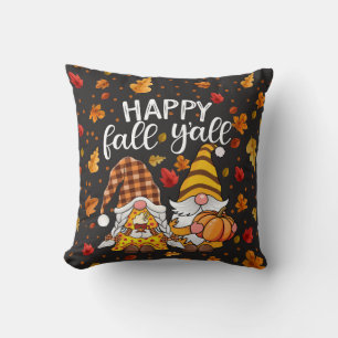 Gelukkig Herfst Y'all Knuffel Gnome Paar Kussen