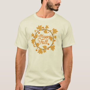 Gelukkig Herfst Y'All T-Shirt Herfst Pompoen Sei