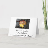 Gelukkig herfstkaart kaart (Achterkant)