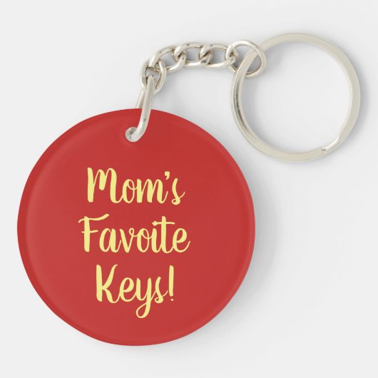 Gelukkig het koekjes knapperig Chinees zoet Sleutelhanger (Achterkant)