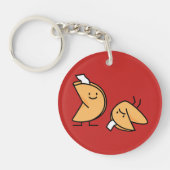 Gelukkig het koekjes knapperig Chinees zoet Sleutelhanger (Voorkant)