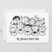 Gelukkig het zingen van de Uitnodiging van Kindere (Voorkant)