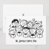 Gelukkig het zingen van de Uitnodiging van Kindere (Voorkant / Achterkant)