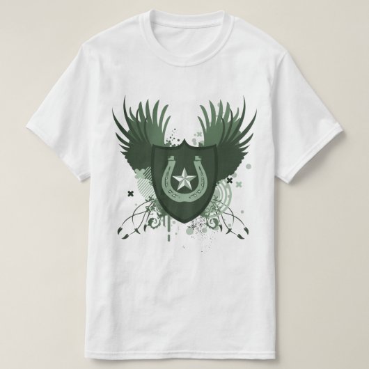 gelukkig hoefijzer. hifi. t-shirt (Design voorkant)