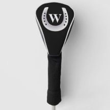 Gelukkig Hoefijzer Monogram Zwarte Golfclubhoes