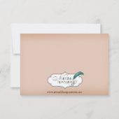 Gelukkig Hoefijzer op bruin lederen bruiloft Kaart (Achterkant)