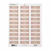 Gelukkig Hoefijzer op bruin leer Etiket (Full Sheet)