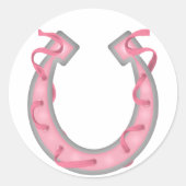 Gelukkig Hoefijzer - SRF Ronde Sticker (Voorkant)