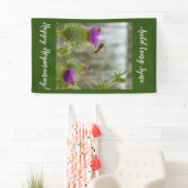 Gelukkig Hogmanay Auld Lang Syne Distel Spandoek (Insitu)