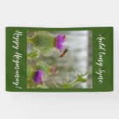 Gelukkig Hogmanay Auld Lang Syne Distel Spandoek (Horizontaal)