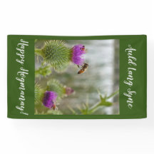Gelukkig Hogmanay Auld Lang Syne Distel