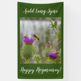 Gelukkig Hogmanay Auld Lang Syne Distel Spandoek