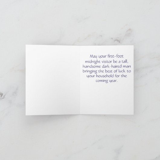 Gelukkig Hogmanay! Feestdagen Kaart (Binnen)