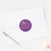 Gelukkig Hogmanay! Ronde Sticker (Envelop)