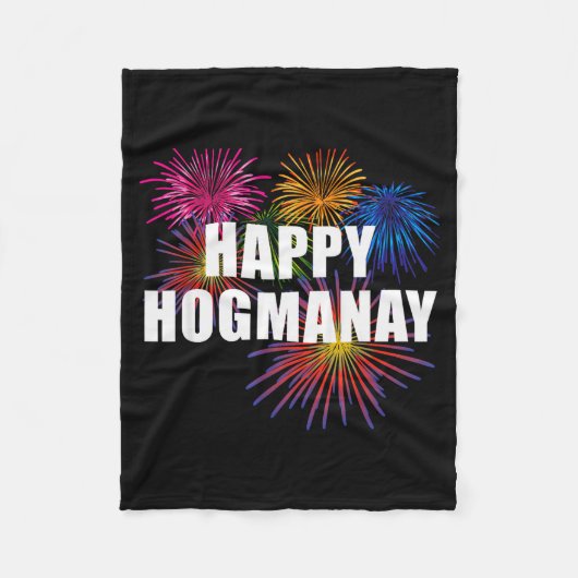 Gelukkig Hogmanay Schotland Oud en Nieuw Dames Top Fleece Deken (Voorkant)