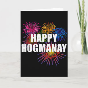 Gelukkig Hogmanay Schotland Oud en Nieuw Dames Top Kaart