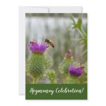 Gelukkig Hogmanay-viering Auld Lang Syne Distel