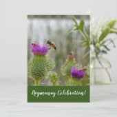 Gelukkig Hogmanay-viering Auld Lang Syne Distel Kaart (Staand voorkant)