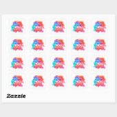 Gelukkig Holi Vierkante Sticker (Vel)