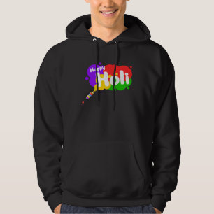 Gelukkig Holi voor vrouwen mannen kinderen Kleurri Hoodie