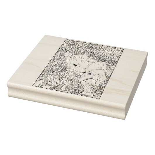 Gelukkig Hollow Herten Rubberstempel (Stempel)