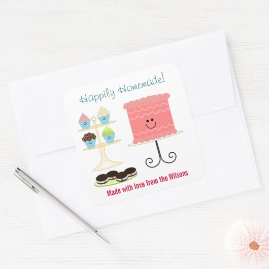 Gelukkig Homemade Large Baking Sticker (Envelop)