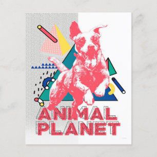 Gelukkig hond canvas print Cadeau voor lieve men Flyer