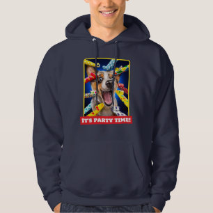 Gelukkig Hond Feest Toeters Hoodie