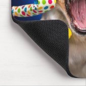 Gelukkig Hond Feest Toeters Muismat (Hoek)