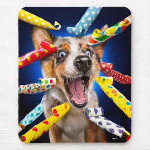 Gelukkig Hond Feest Toeters Muismat