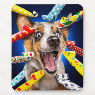 Gelukkig Hond Feest Toeters Muismat