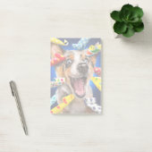Gelukkig Hond Feest Toeters Post-it® Notes (Kantoor)