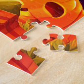 Gelukkig Hond Herfst Halloween Feest Scene Legpuzzel (Zijkant)