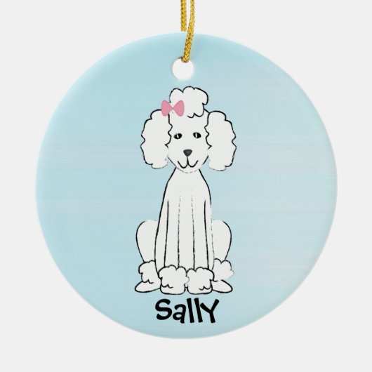 Gelukkig Hond Kerst Ornament (Voorkant)