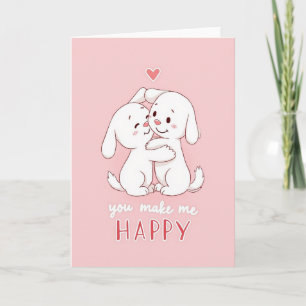 Gelukkig Hond Knuffel Liefde Kaart