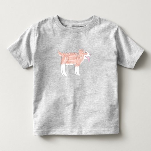 Gelukkig-Hond Peuter T-Shirt (Voorkant)