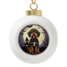 Gelukkig honden in Halloween-thema