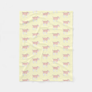 Gelukkig hondenbabydeken (kleine gele) fleece deken