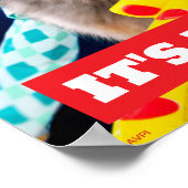 Gelukkig Hondenfeest Toeters Poster (Hoek)
