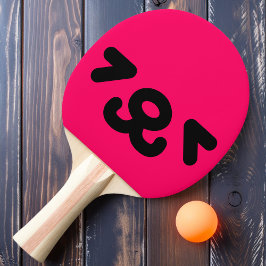 Gelukkig Hondengezicht Roze Tafeltennisbatje