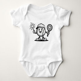 Gelukkig honkbal met Sparkler en Racket Romper