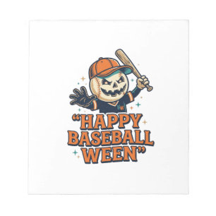 Gelukkig honkbal Ween vintage Halloween honkbal De Notitieblok