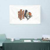 Gelukkig honkbal Ween vintage Halloween honkbal De Spandoek (Beurs)