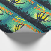 Gelukkig hoogtepunt van de dood cadeaupapier (Hoek)