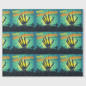 Gelukkig hoogtepunt van de dood cadeaupapier (Vlak)