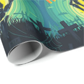 Gelukkig hoogtepunt van de dood cadeaupapier (Rol Hoek)